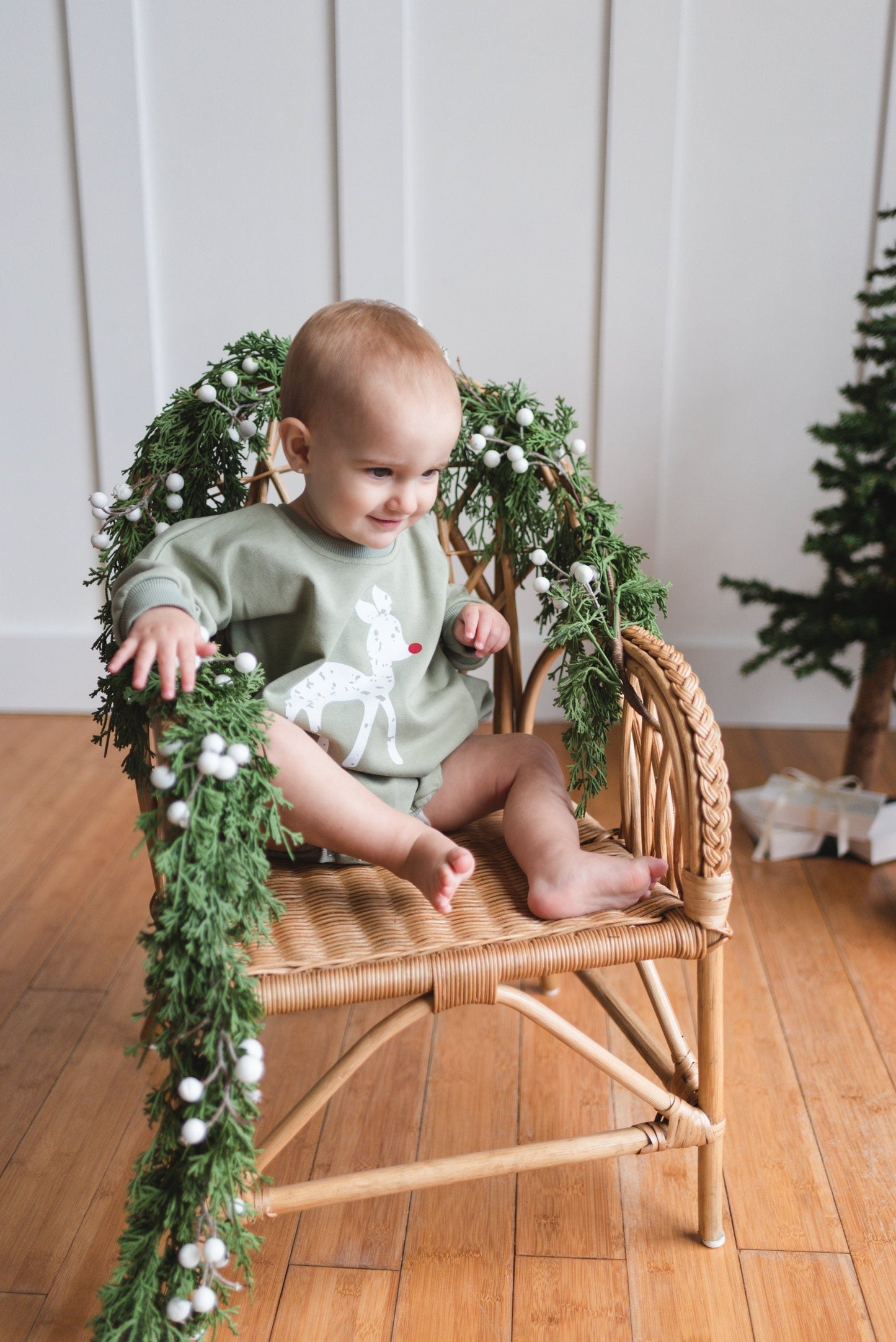 Rudolph Sweatshirt Romper