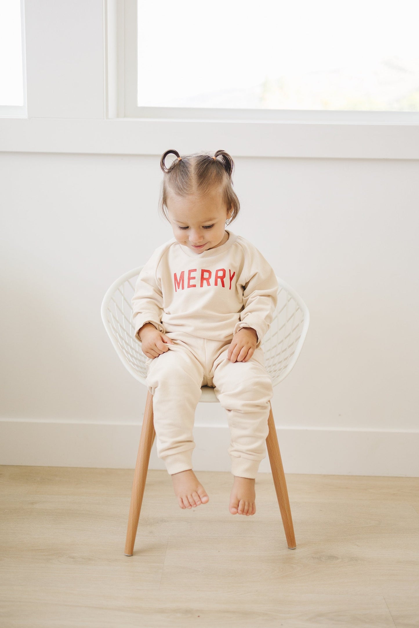 Merry Organic Cotton Crewneck Sweatshirt - Cream