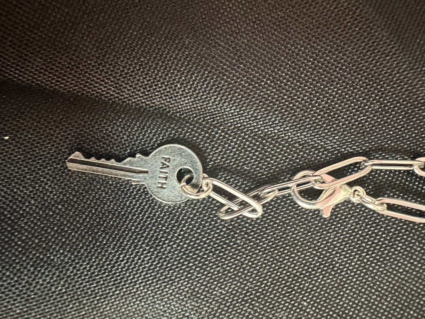 Paperclip Chain Key Bracelet