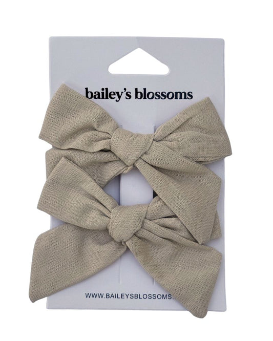 Linen Cotton Piggie Sets - Sand