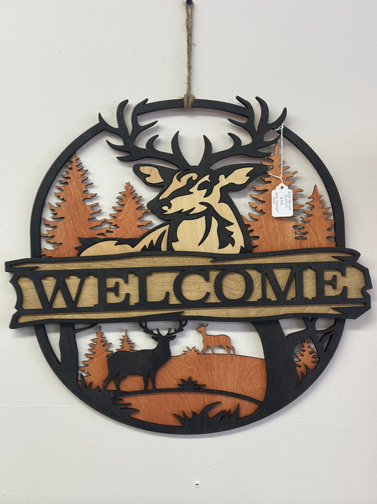 Deer Welcome Sign