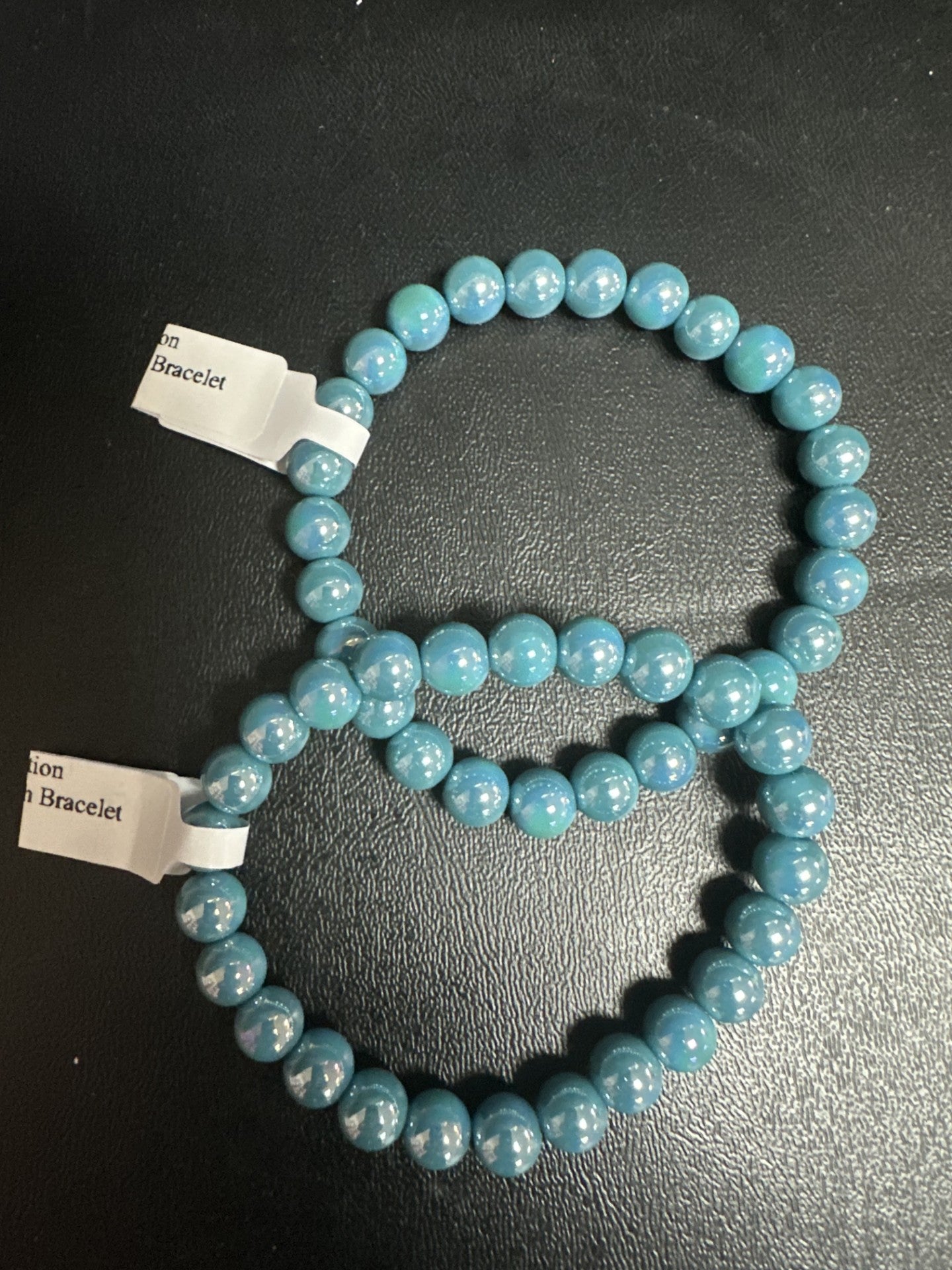 Single Glass Bead Stretchy Bracelet