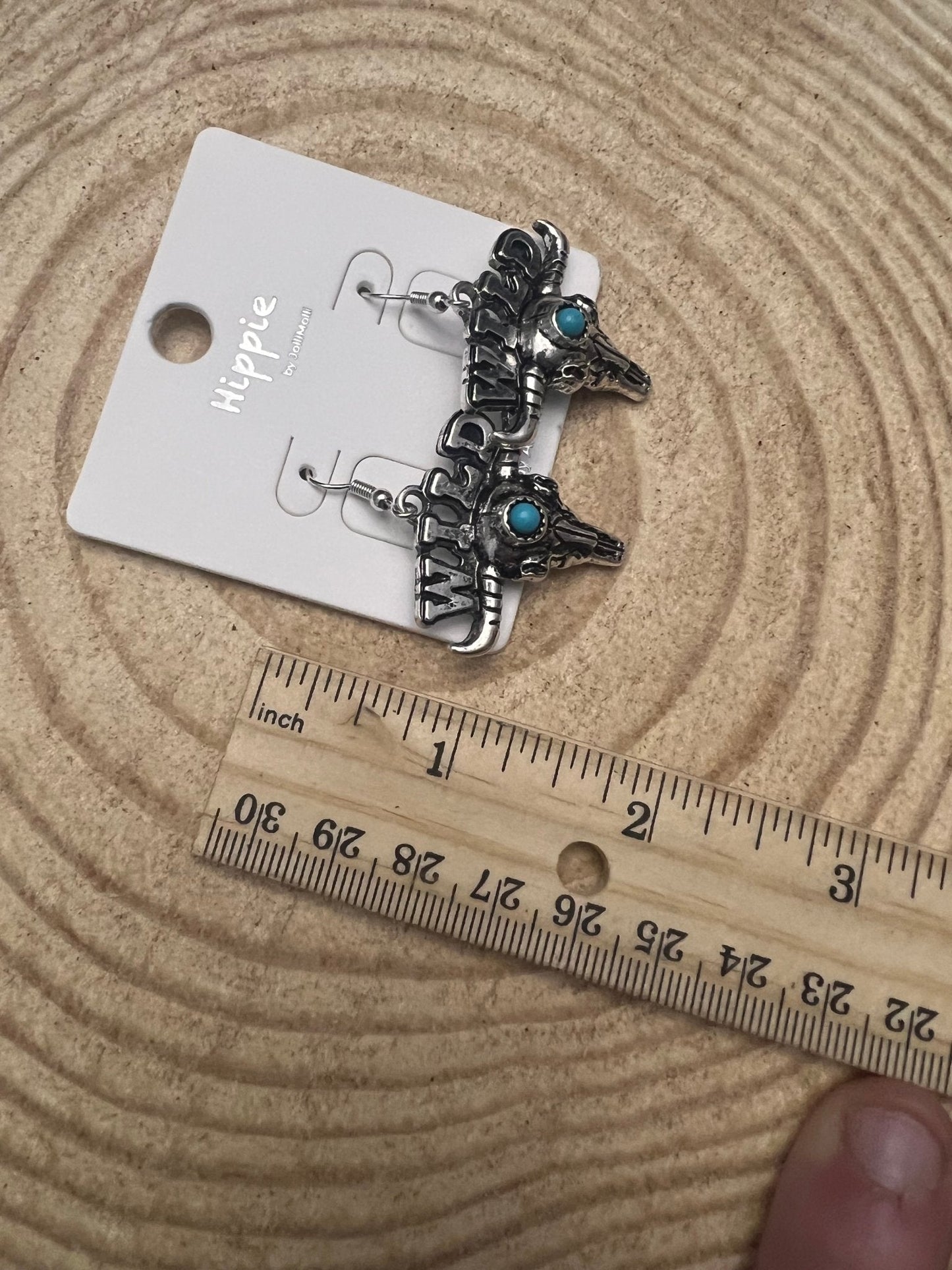 Wild Bull Skull Earrings