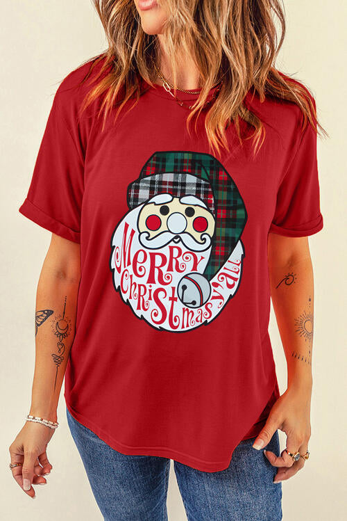 Santa Graphic Short Sleeve T-Shirt