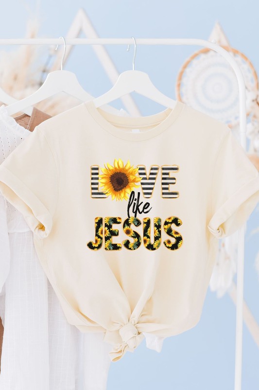 Love Like Jesus Sunflower Graphic Tee (2 Colors)