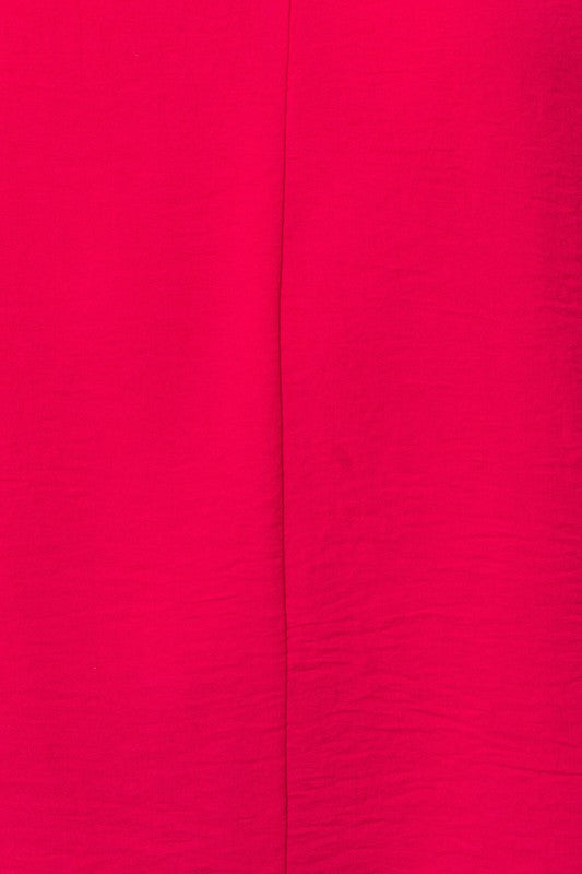 Pink Slit V Neck Top (2 Colors)