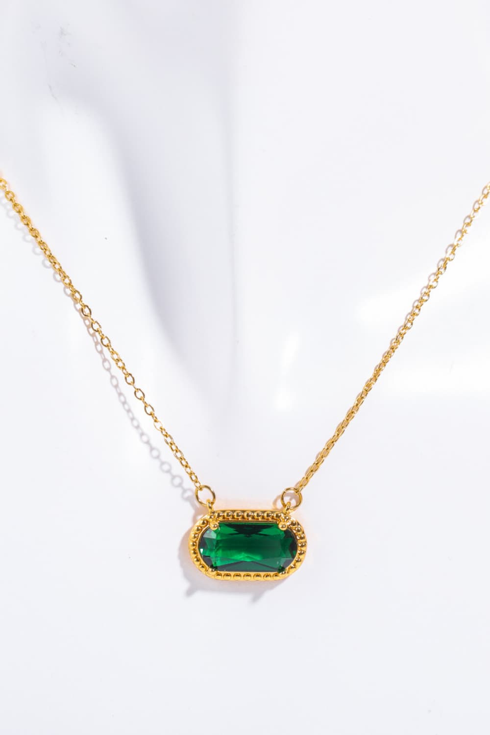 Copper 14K Gold Pleated Pendant Necklace (6 colors)