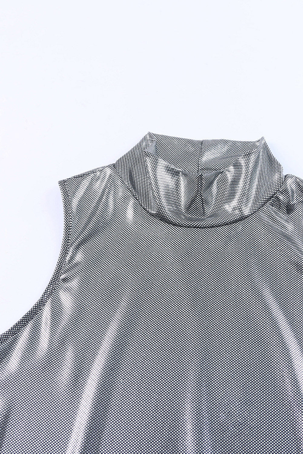 Sequin High Neck Sleeveless Bodysuit (2 Colors