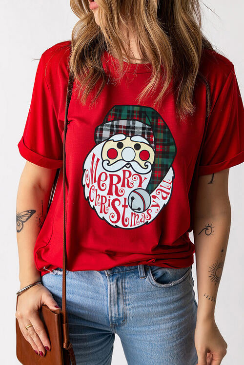 Santa Graphic Short Sleeve T-Shirt
