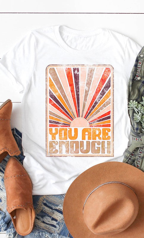 Plus Retro You Are Enough Graphic Tee (3 Colors)